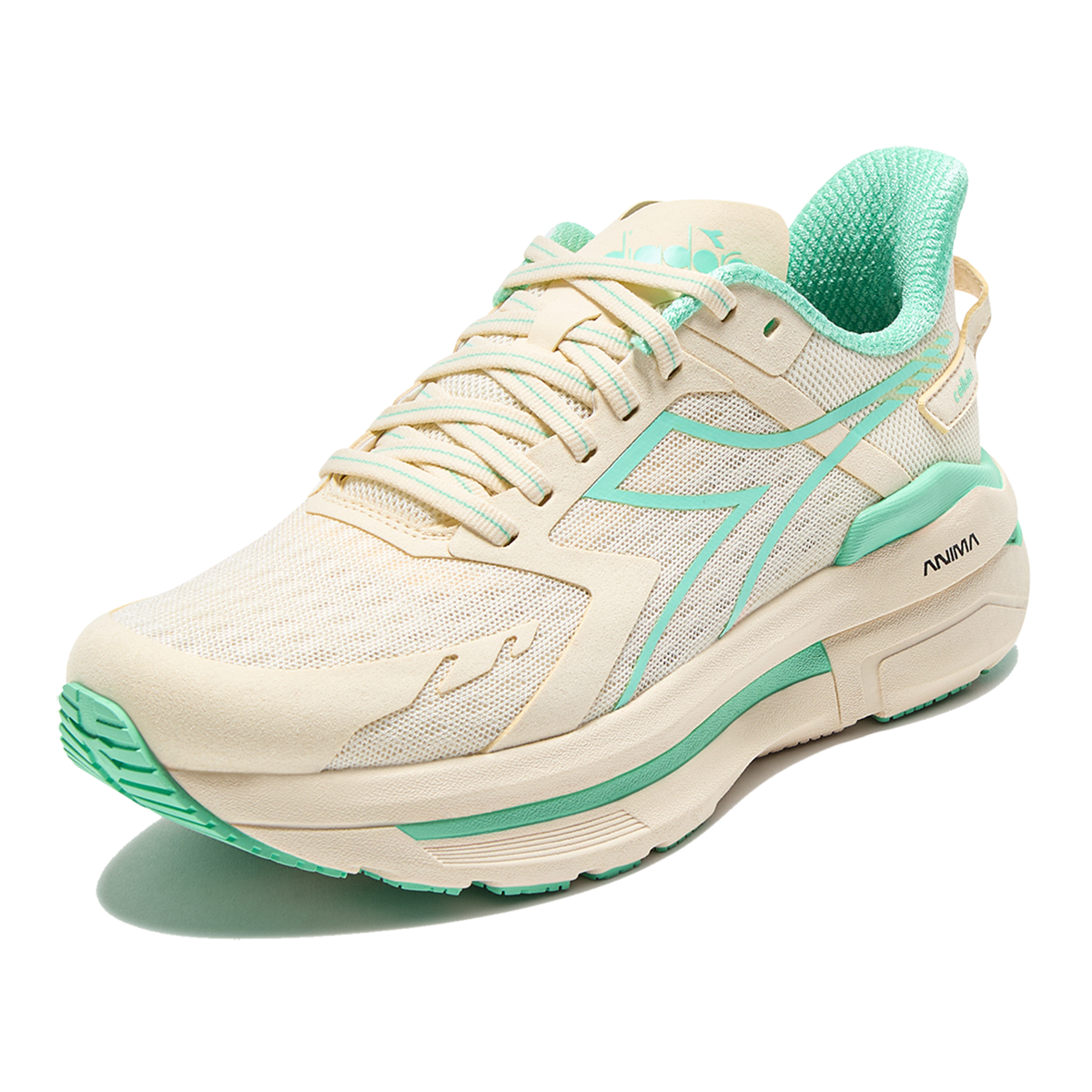 Diadora Cellula — Black - Whisper White — Size B — Width 6 — Side View