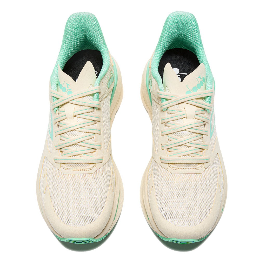 Diadora Cellula — Black - Whisper White — Size B — Width 6 — Back View