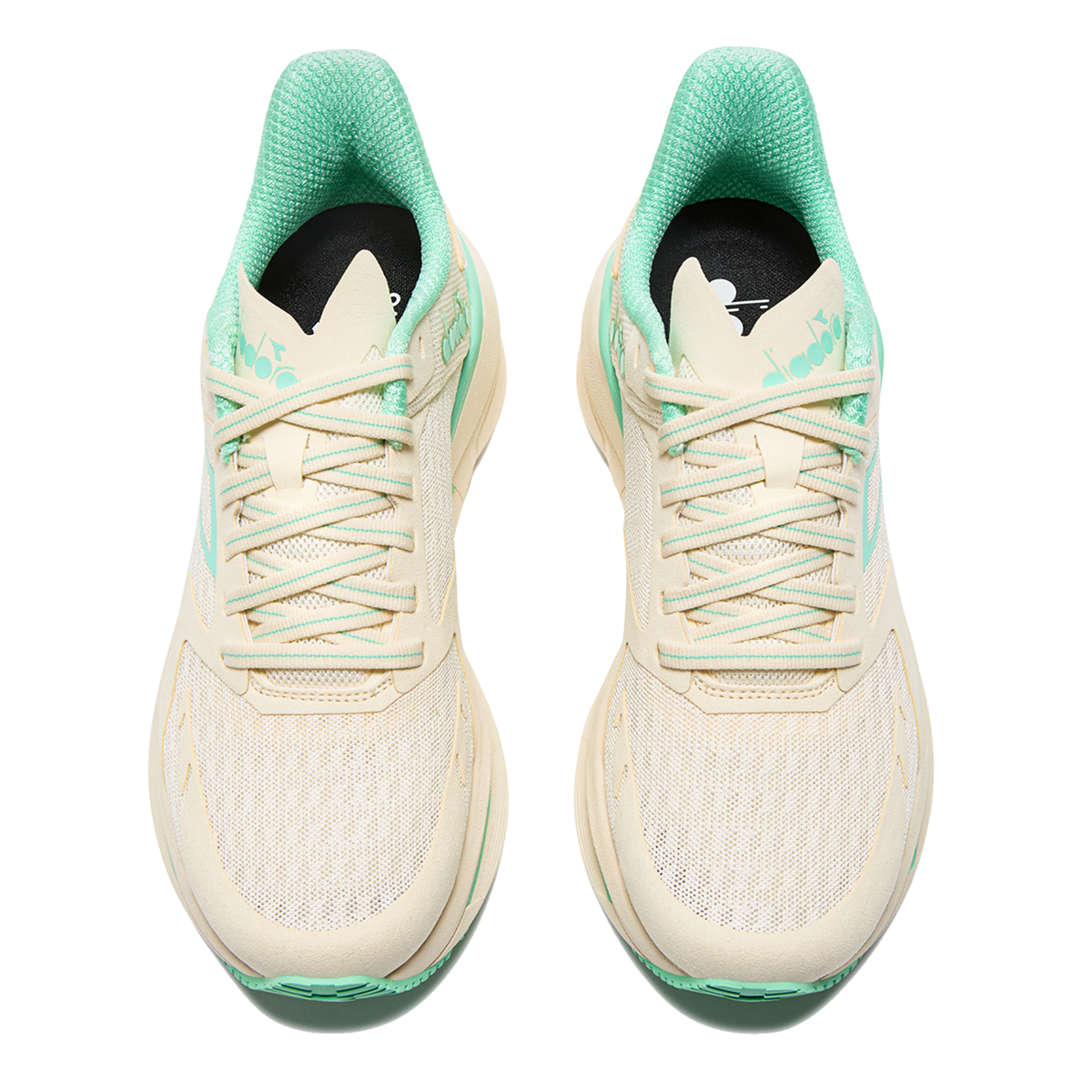 Diadora Cellula — Black - Whisper White — Size B — Width 6 — Back View
