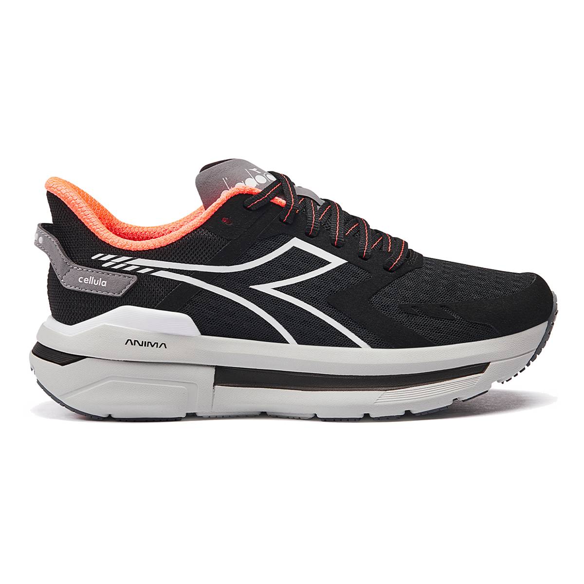 Diadora Cellula — Black - Whisper White — Size B — Width 6 — Alternate View 15