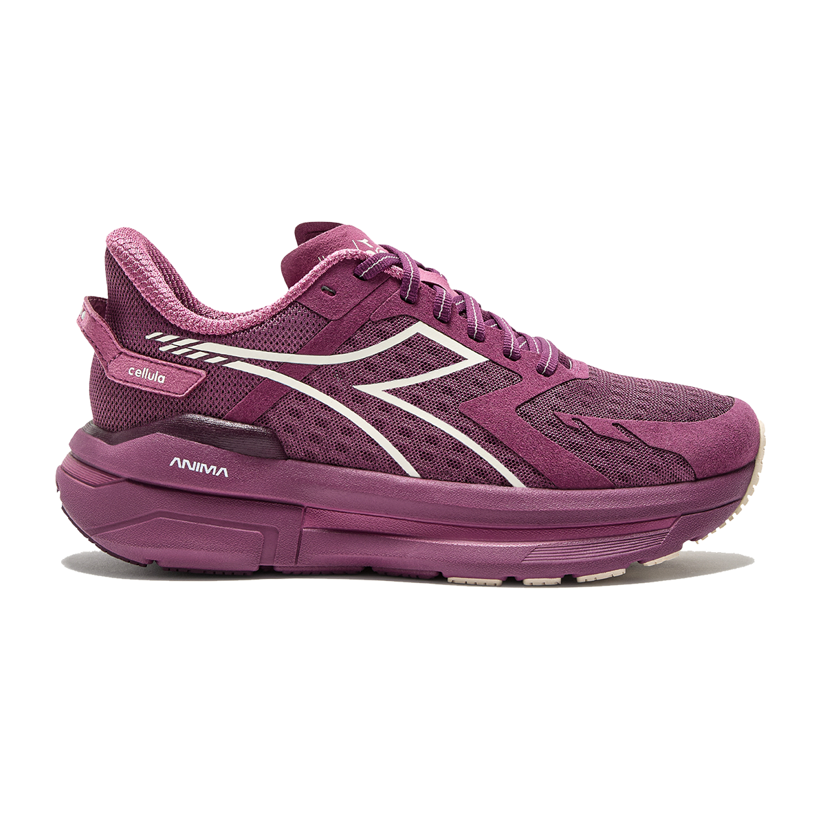 Diadora Cellula — Black - Whisper White — Size B — Width 6 — Detail View