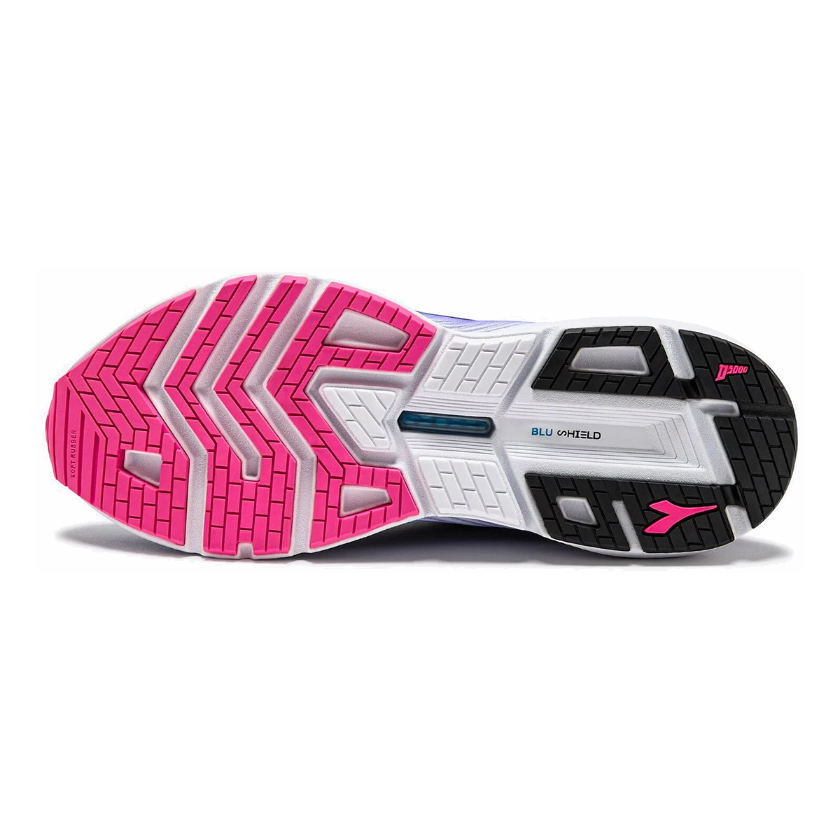 Diadora Mythos Blushield Volo 4 — Silver - Dusty Turquoise — Size B — Width 7 — Back View