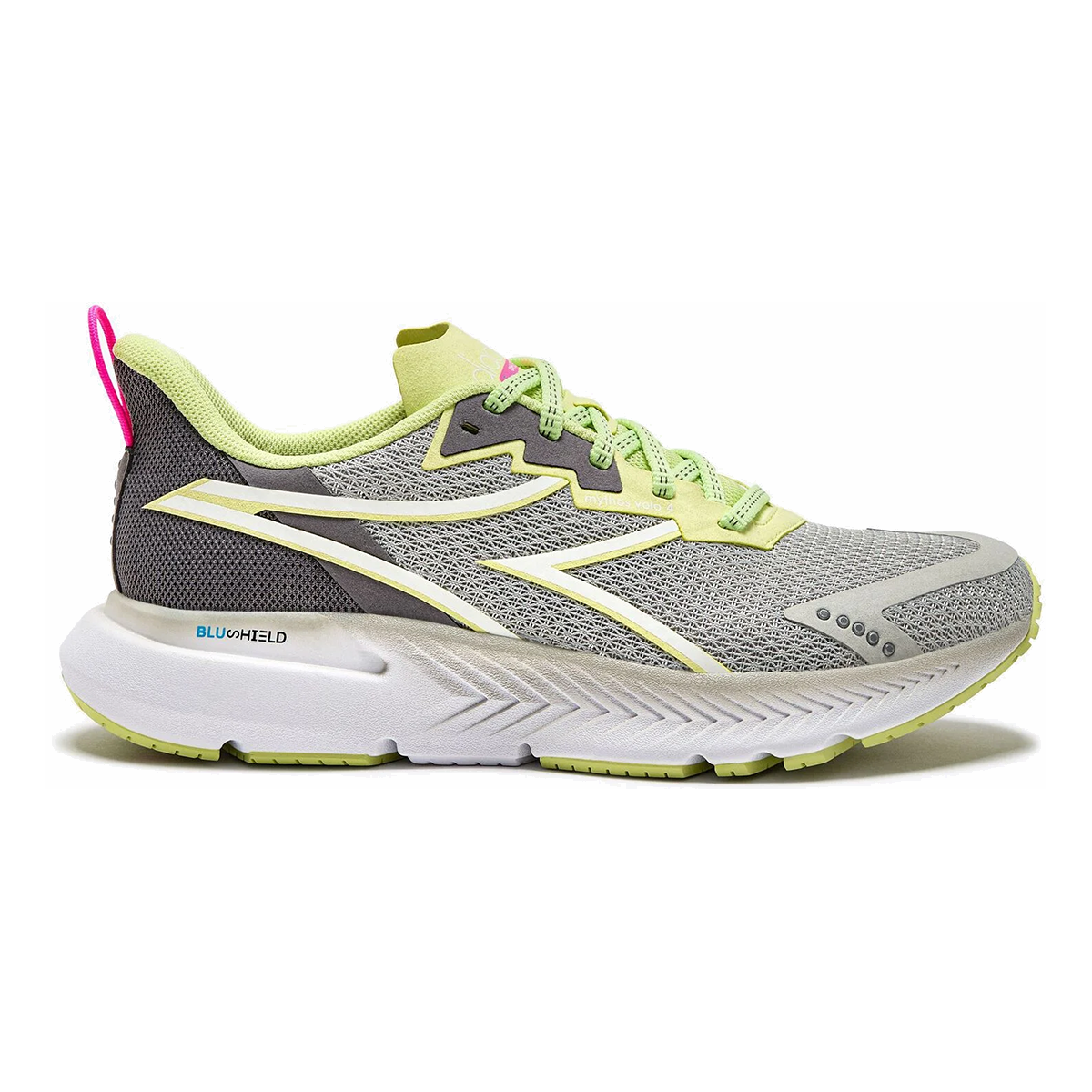 Diadora Mythos Blushield Volo 4 — Silver - Dusty Turquoise — Size B — Width 7 — Alternate View 7