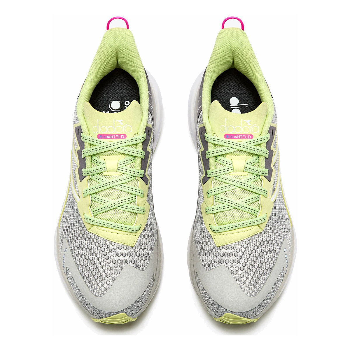 Diadora Mythos Blushield Volo 4 — Silver - Dusty Turquoise — Size B — Width 7 — Alternate View 8