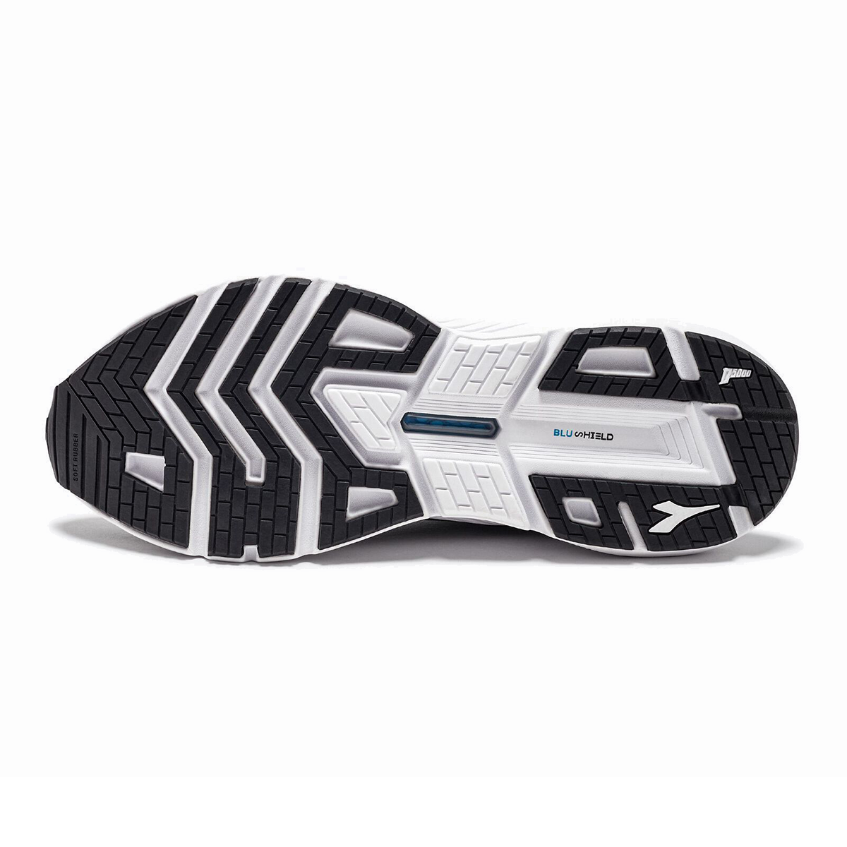 Diadora Mythos Blushield Volo 4 HIP — Black - White — Size D — Width 10 — Back View