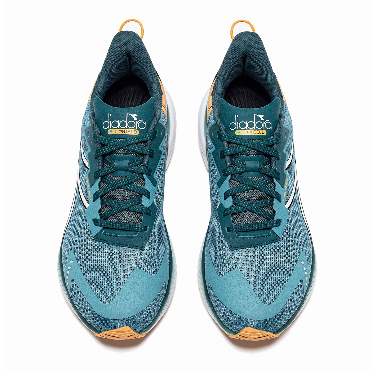 Diadora Mythos Blushield Volo 4 — Brittany Blue - Mediterranea — Size D — Width 8.5 — Detail View