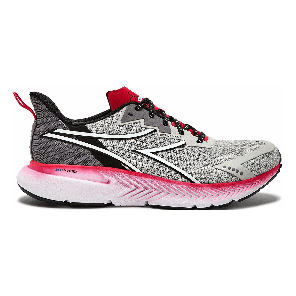 Diadora Mythos Blushield Volo 4 — Brittany Blue - Mediterranea — Size D — Width 8.5 — Front View
