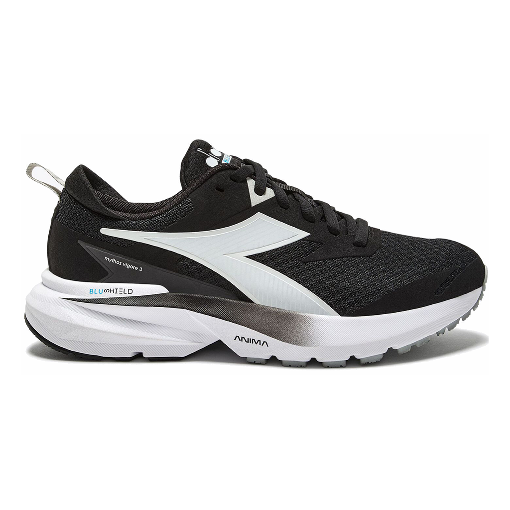 Diadora Mythos Blushield Vigore 3 — Silver DD - White - Black — Size B — Width 10 — Alternate View 7