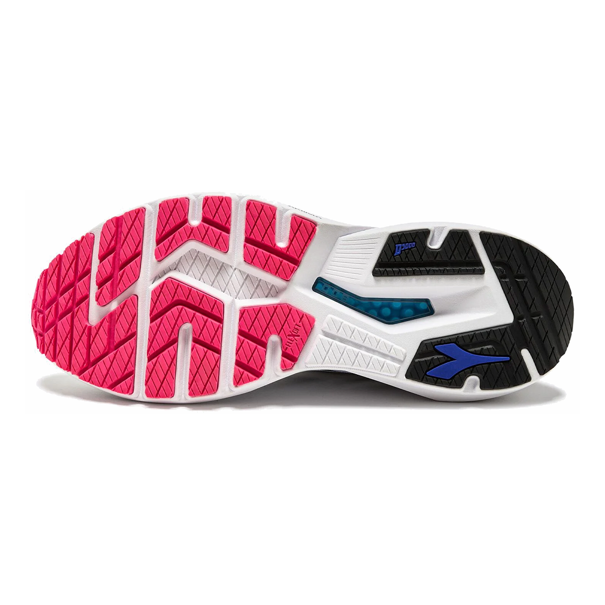 Diadora Mythos Blushield Vigore 3 — White - Black - Silver DD — Size D — Width 10 — Back View