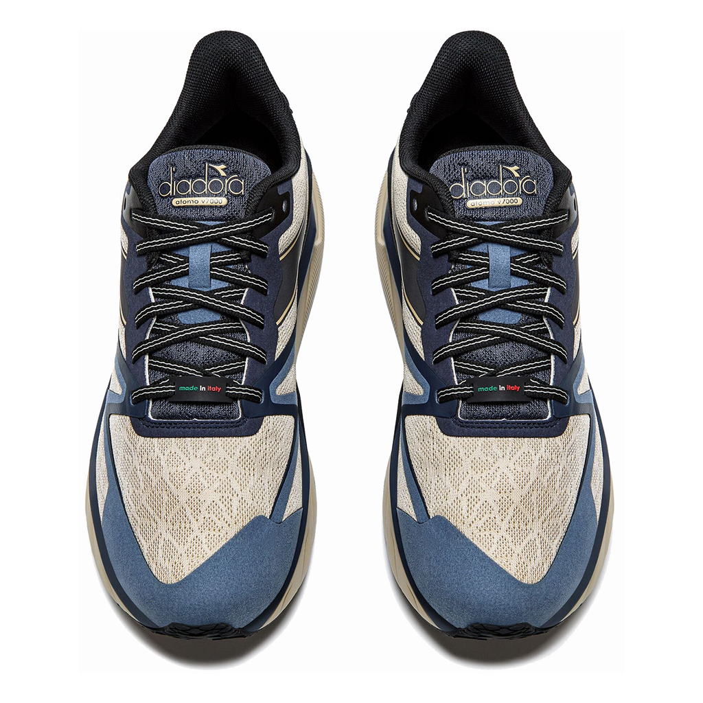 Diadora Atomo V7000 Dromo — Castle Wall - Black — Size D — Width 3.5 — Side View