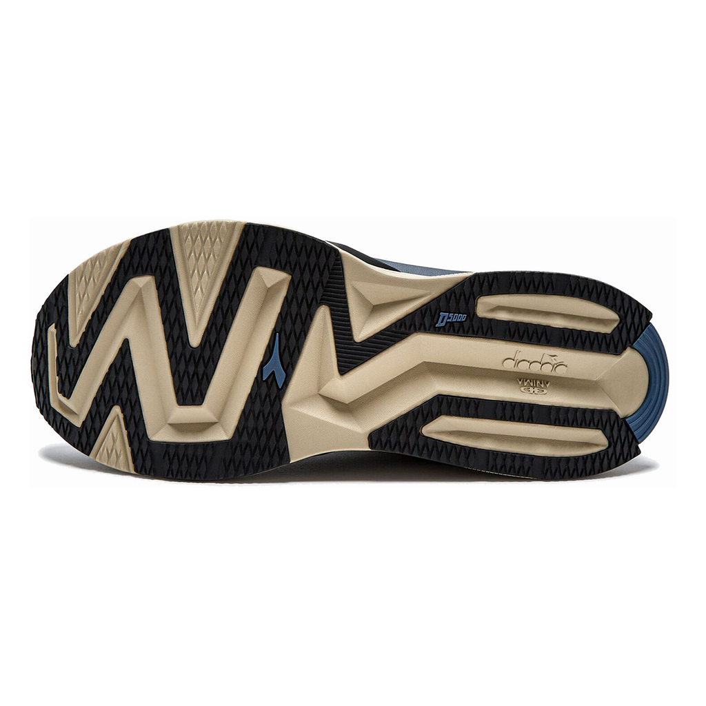 Diadora Atomo V7000 Dromo — Castle Wall - Black — Size D — Width 3.5 — Back View