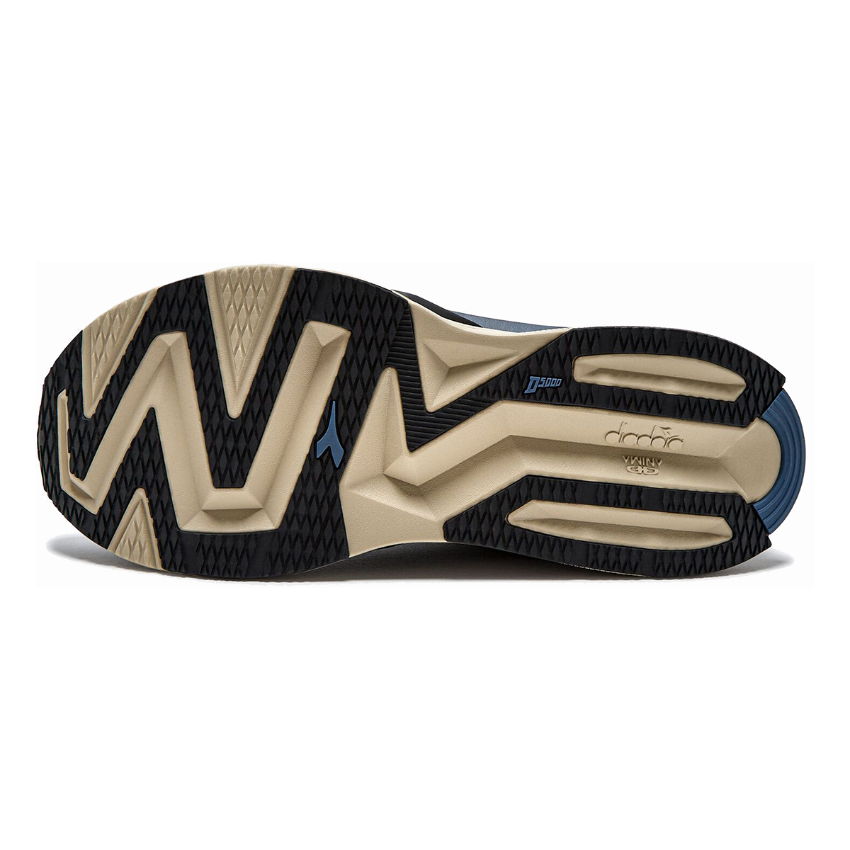 Diadora Atomo V7000 Dromo — Castle Wall - Black — Size D — Width 3.5 — Back View