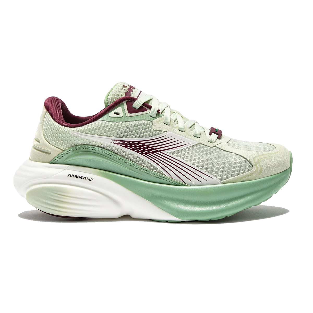 Diadora Atomo Star — Blue Lapis - Spa Retreat - White — Size D — Width 10 — Front View