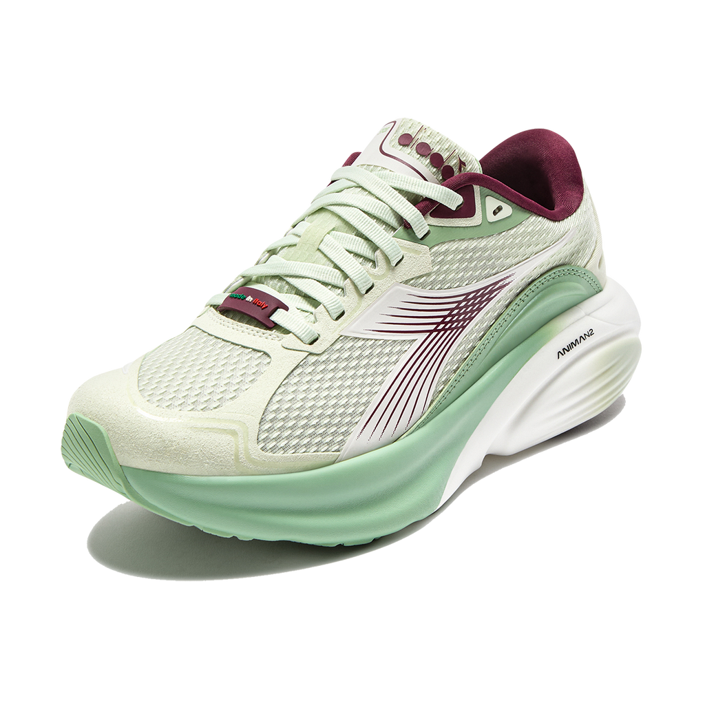 Diadora Atomo Star — Blue Lapis - Spa Retreat - White — Size D — Width 10 — Side View