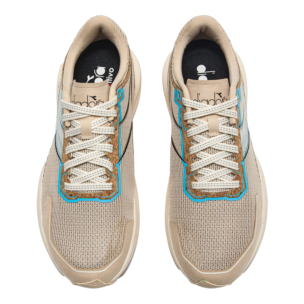 Diadora Mythos Blushield Volo 5 2030 — Beige - Whisper White — Size B — Width 10 — Side View