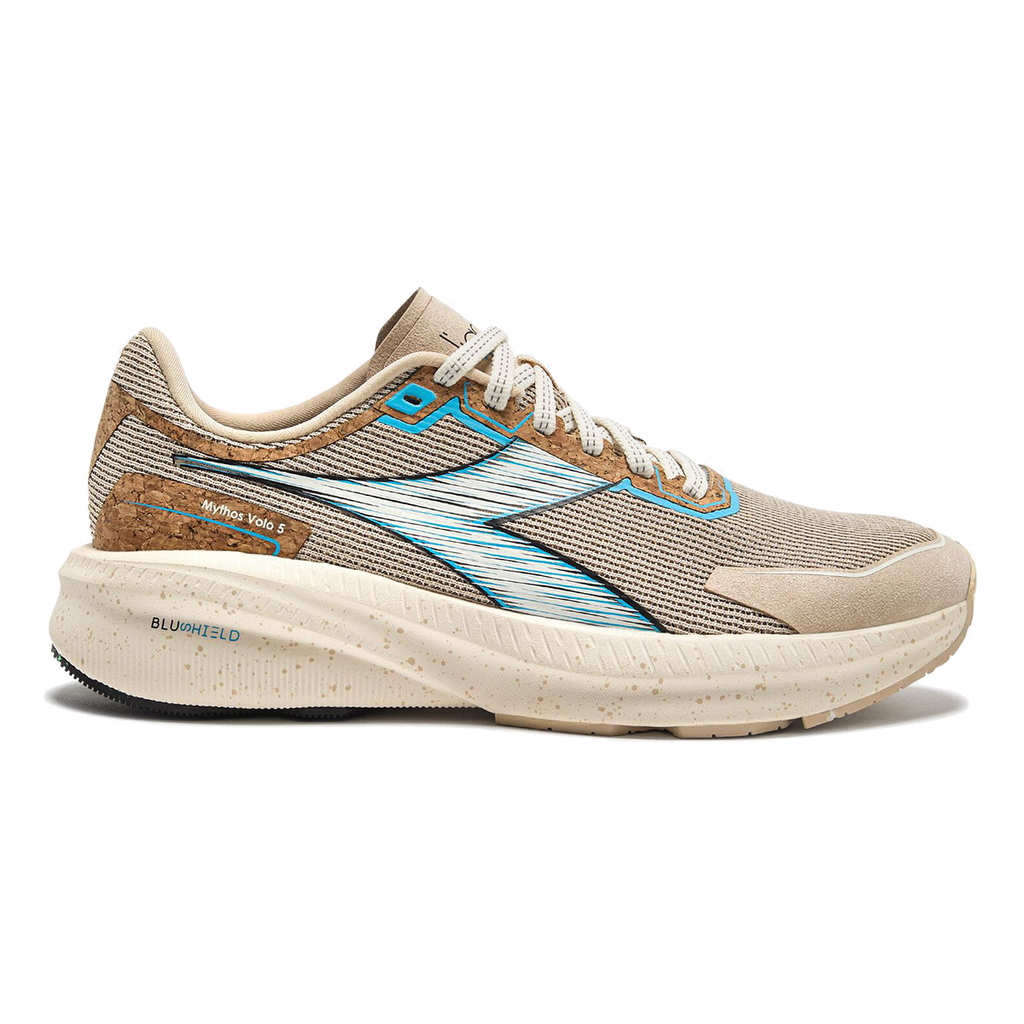 Diadora Mythos Blushield Volo 5 2030 — Beige - Whisper White — Size B — Width 10 — Front View