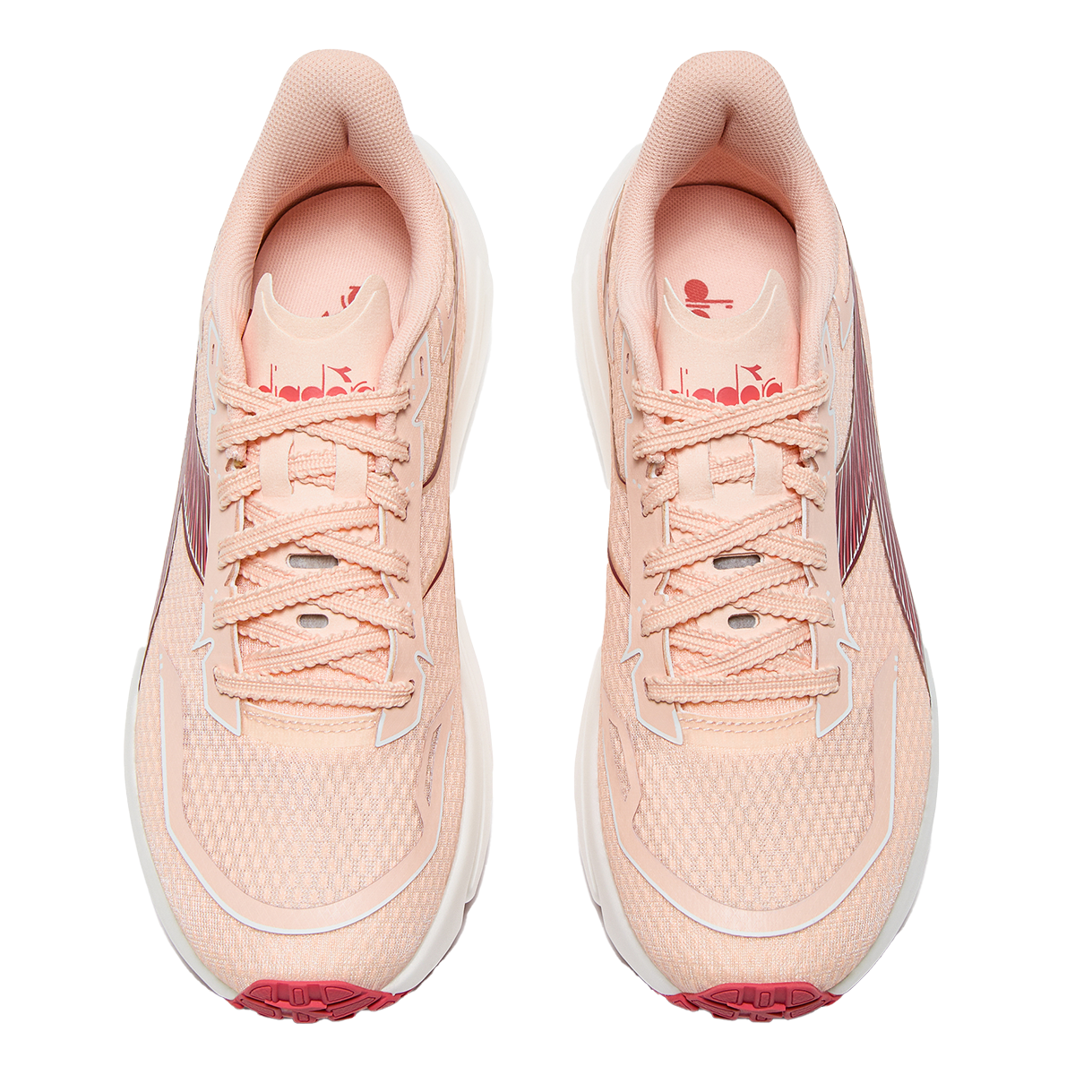 Diadora Frequenza 2 — Scallop Shell - Winery — Size B — Width 10 — Side View