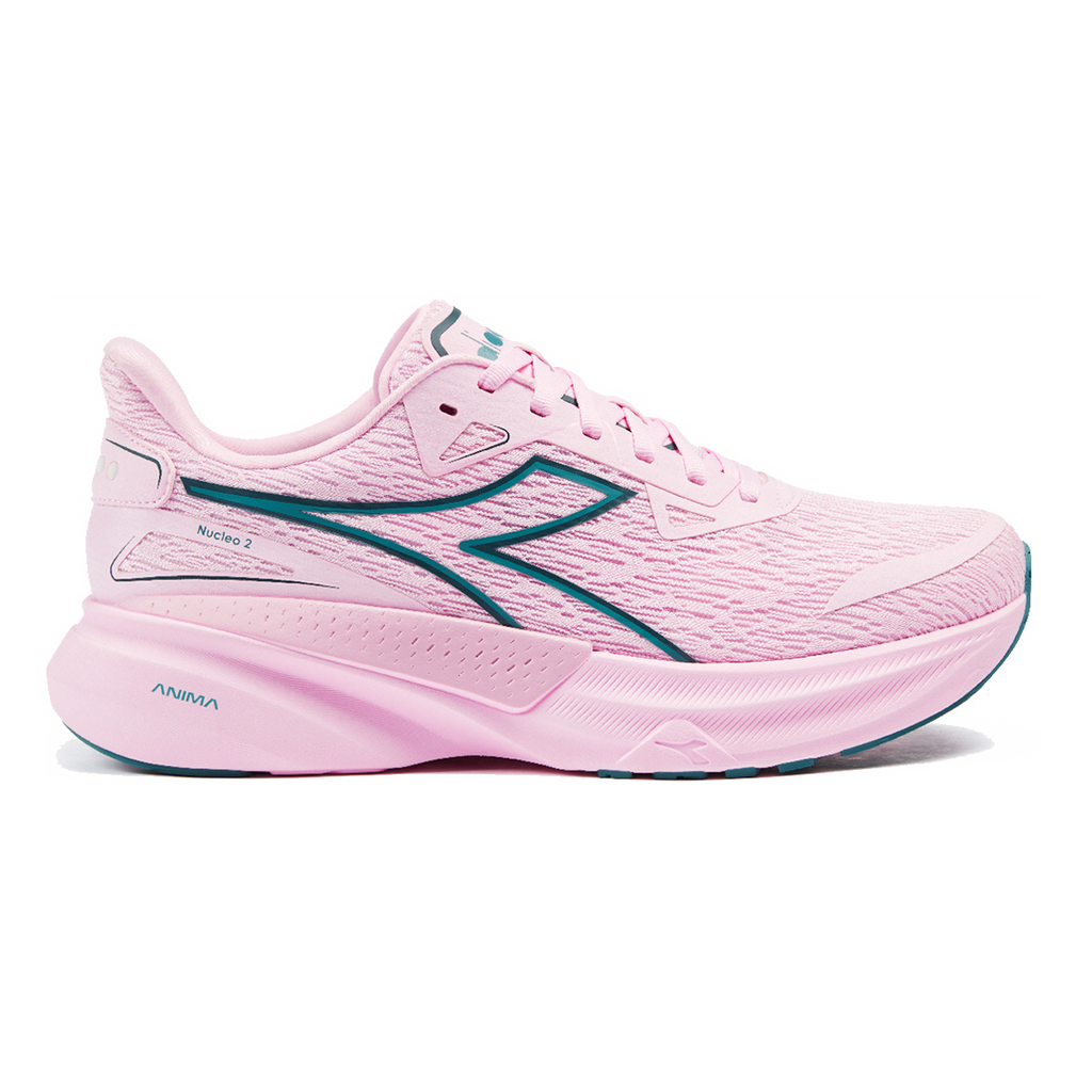 Diadora Nucleo 2 — Whisper White - Orange Peel — Size D — Width 10 — Front View