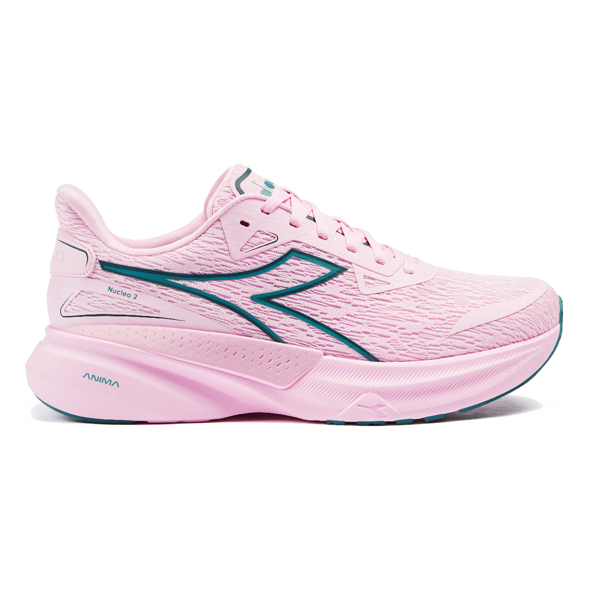 Diadora Nucleo 2 — Whisper White - Orange Peel — Size D — Width 10 — Front View