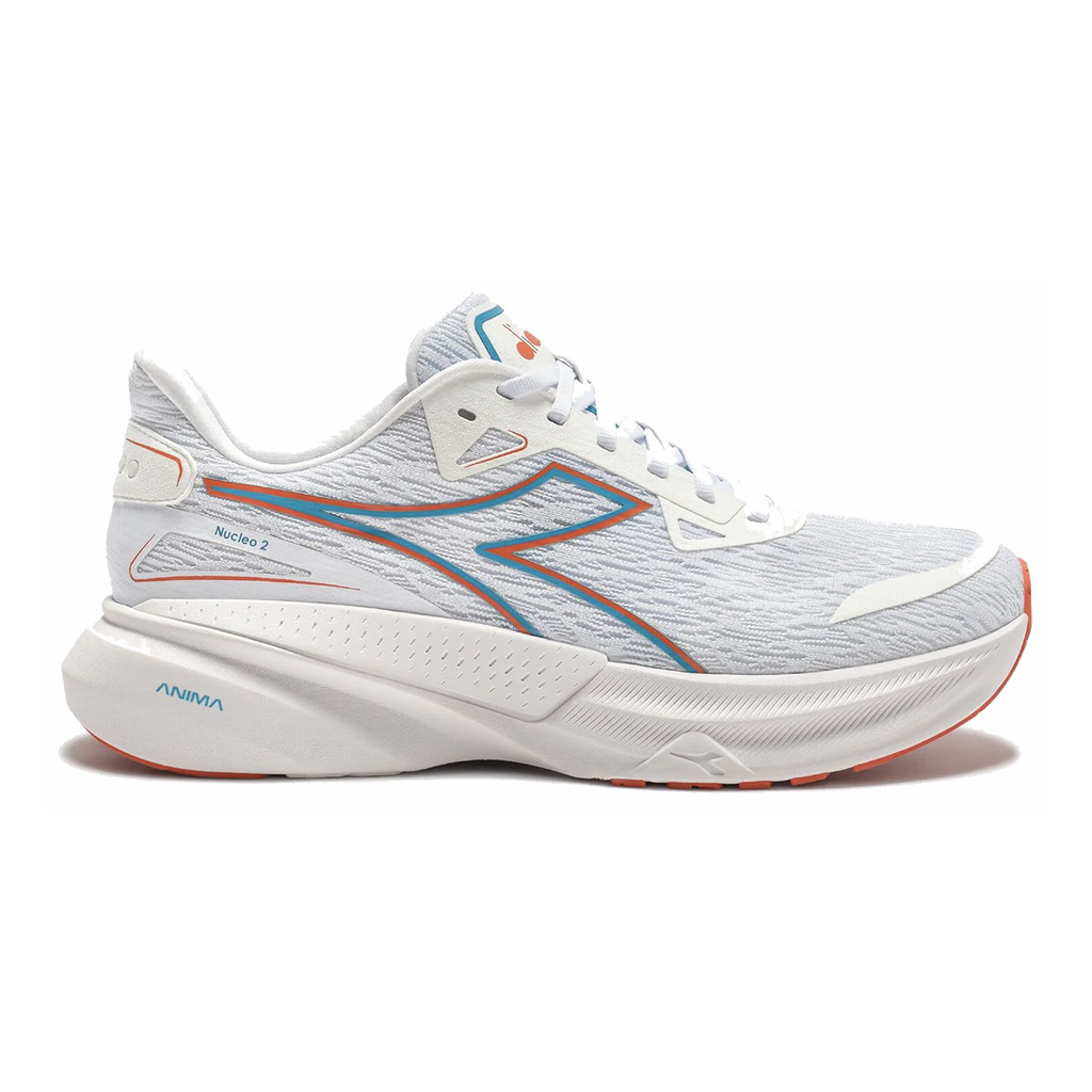 Diadora Nucleo 2 — Whisper White - Orange Peel — Size D — Width 10 — Alternate View 35