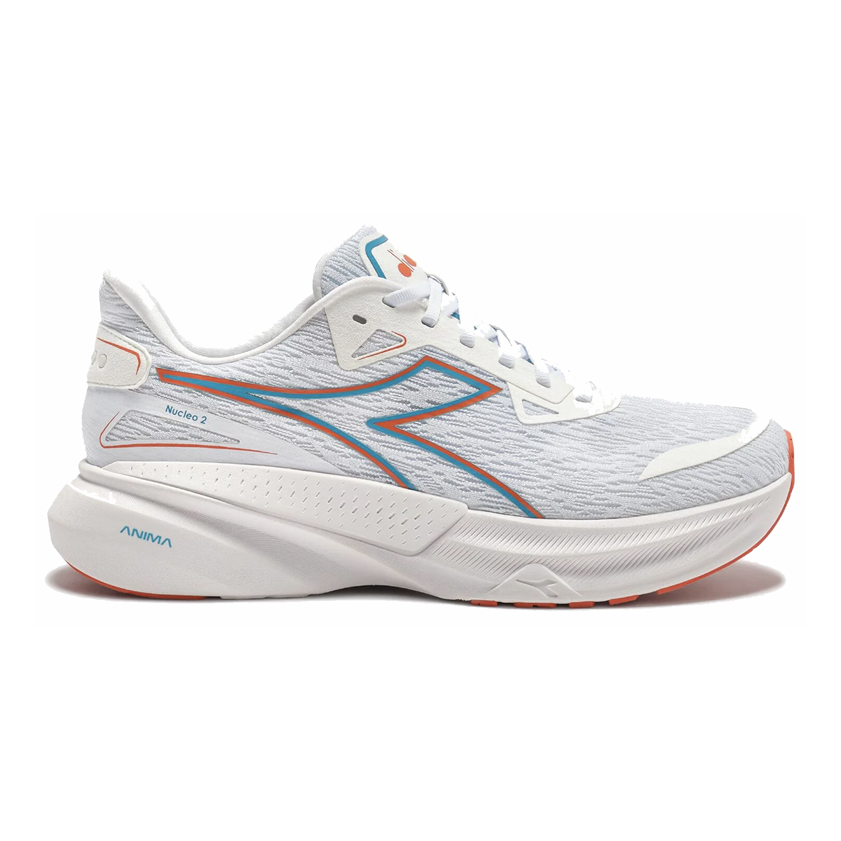 Diadora Nucleo 2 — Whisper White - Orange Peel — Size D — Width 10 — Alternate View 35