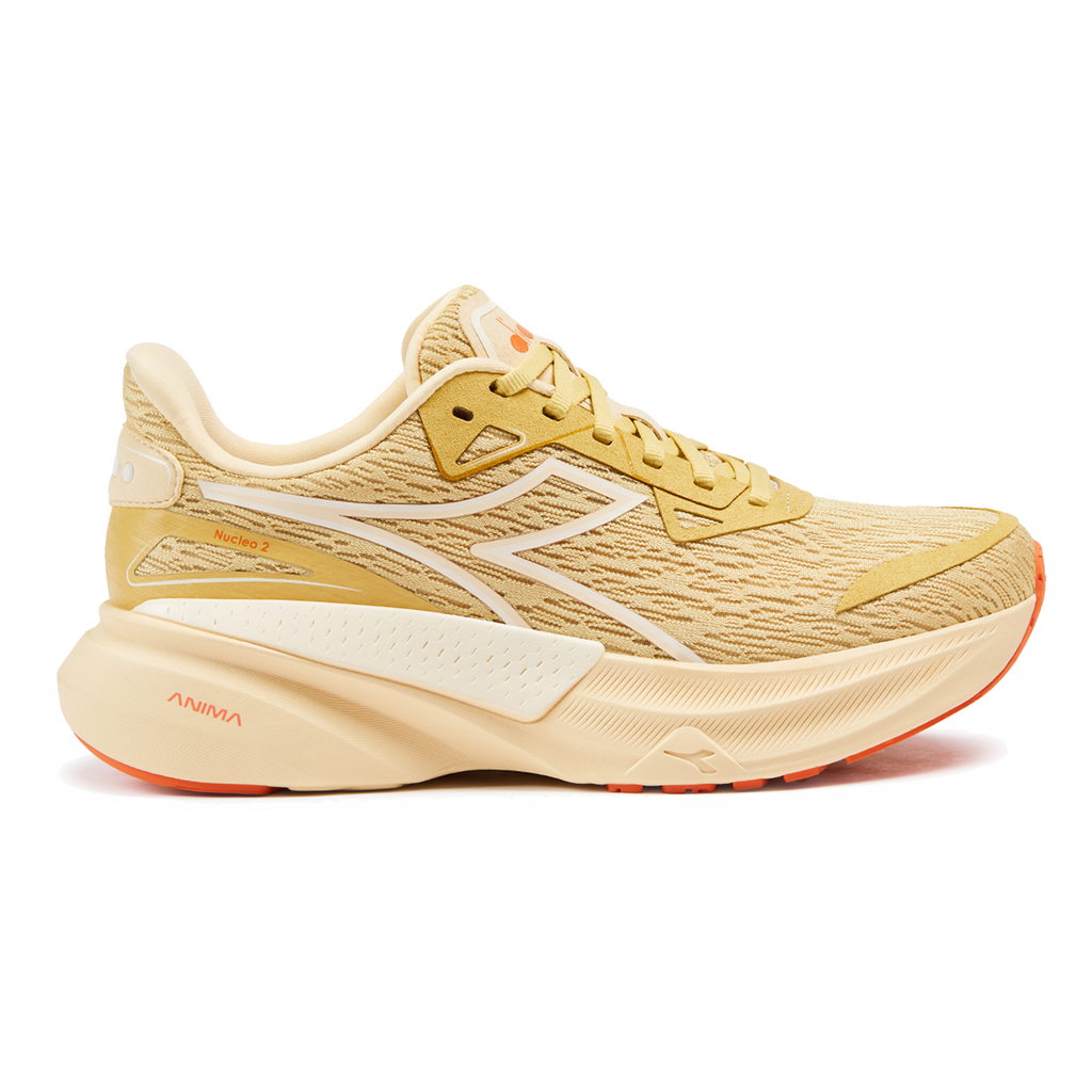 Diadora Nucleo 2 — Whisper White - Pink Frosti — Size B — Width 10 — Lifestyle View