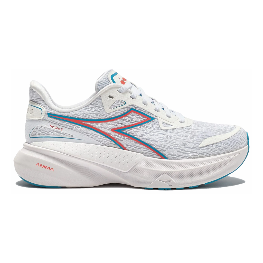 Diadora Nucleo 2 — Whisper White - Pink Frosti — Size B — Width 10 — Back View