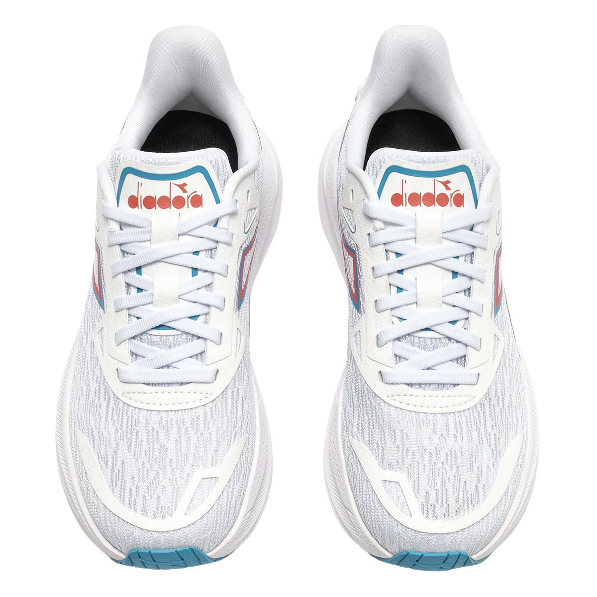 Diadora Nucleo 2 — Whisper White - Pink Frosti — Size B — Width 10 — Top View
