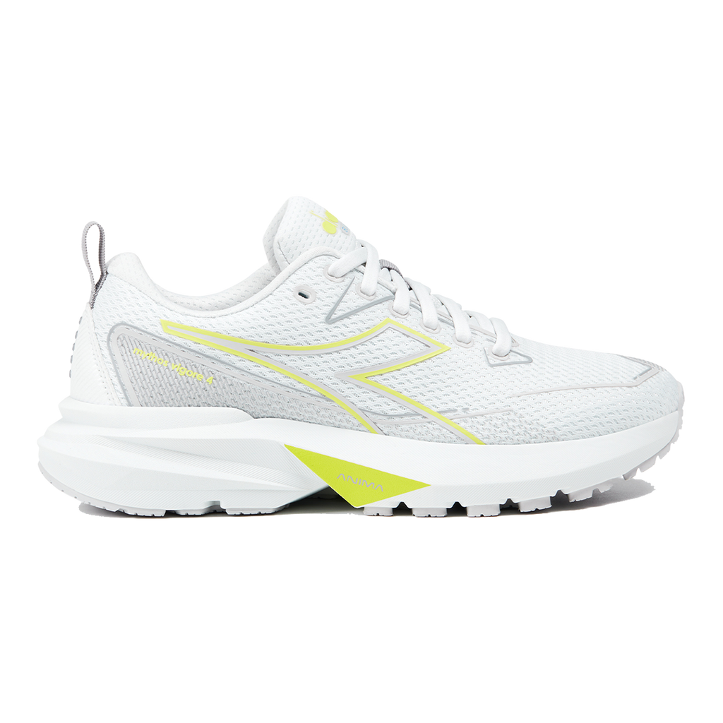 Diadora Mythos Blushield Vigore 4 W — Glacier Gray - Ghost Gray — Size B — Width 10 — Front View