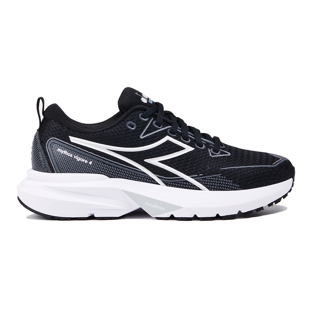 Diadora Mythos Blushield Vigore 4 W — Glacier Gray - Ghost Gray — Size B — Width 10 — Back View