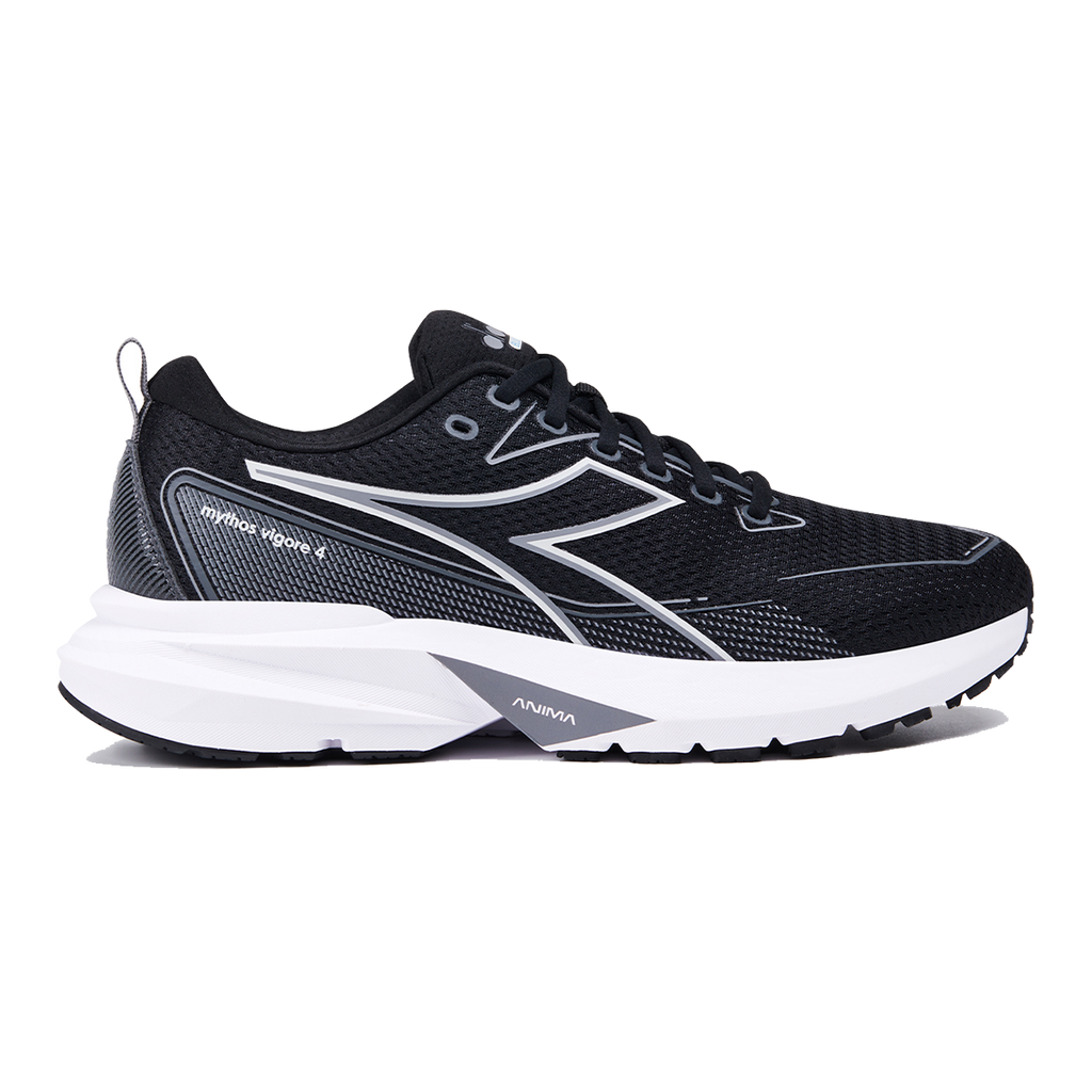 Diadora Mythos Blushield Vigore 4 — White - Turtledove — Size D — Width 10 — Back View