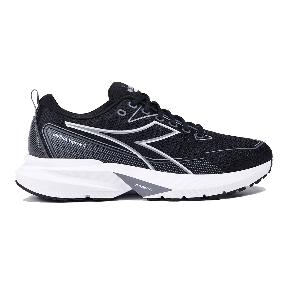 Diadora Mythos Blushield Vigore 4 — White - Turtledove — Size D — Width 10 — Back View