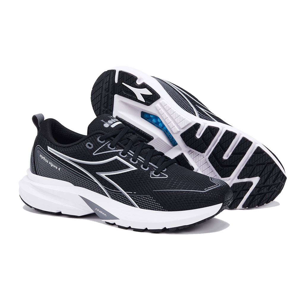 Diadora Mythos Blushield Vigore 4 — White - Turtledove — Size D — Width 10 — Top View