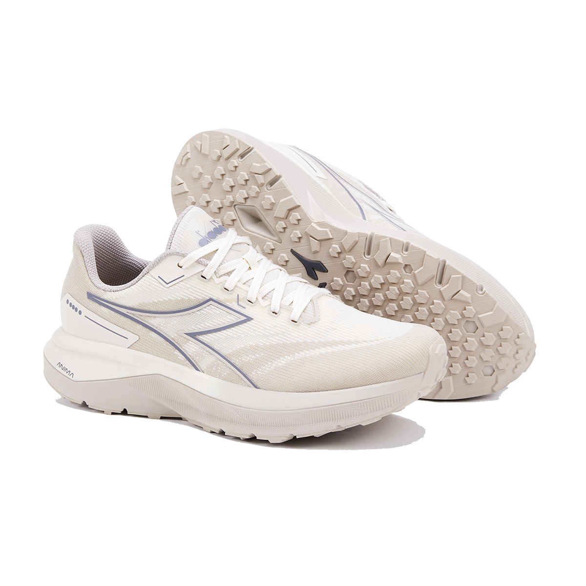 Diadora Nucleo 2 GR — Turtledove - Oyster Gray — Size D — Width 10 — Side View