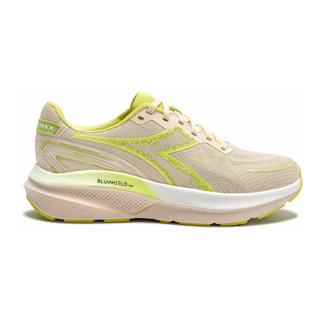 Diadora Mythos Blushield Vigore V — White - Cabbage — Size B — Width 10 — Alternate View 10