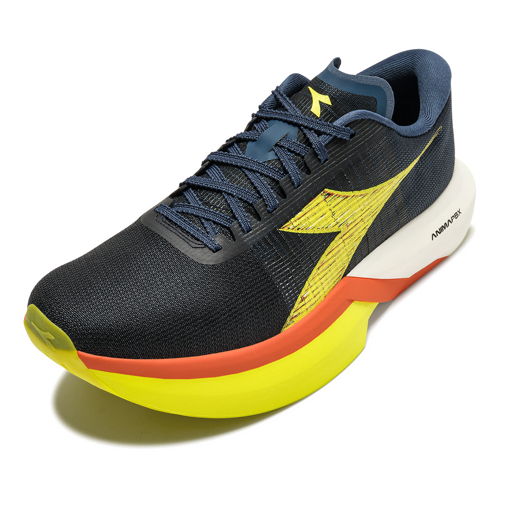 Diadora Gara Carbon 3 — Dk Denim - Slphr Sprg - Sclt — Size D — Width 5.5 M / 7 W — Side View
