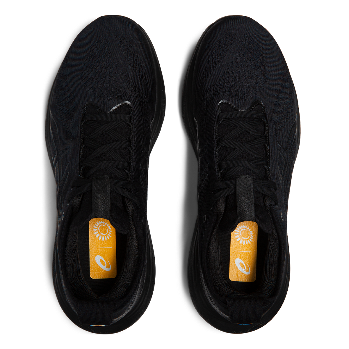 Asics Gel Nimbus 25 — Black - Black — Size D — Width 11.5 — Back View