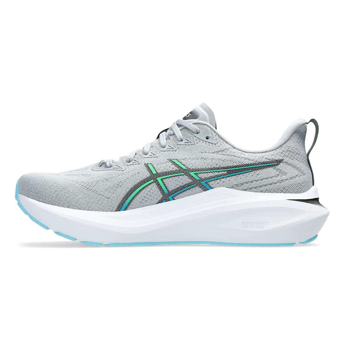 Asics GT 2000 13 — Piedmont Grey - Black — Size D — Width 8 — Side View