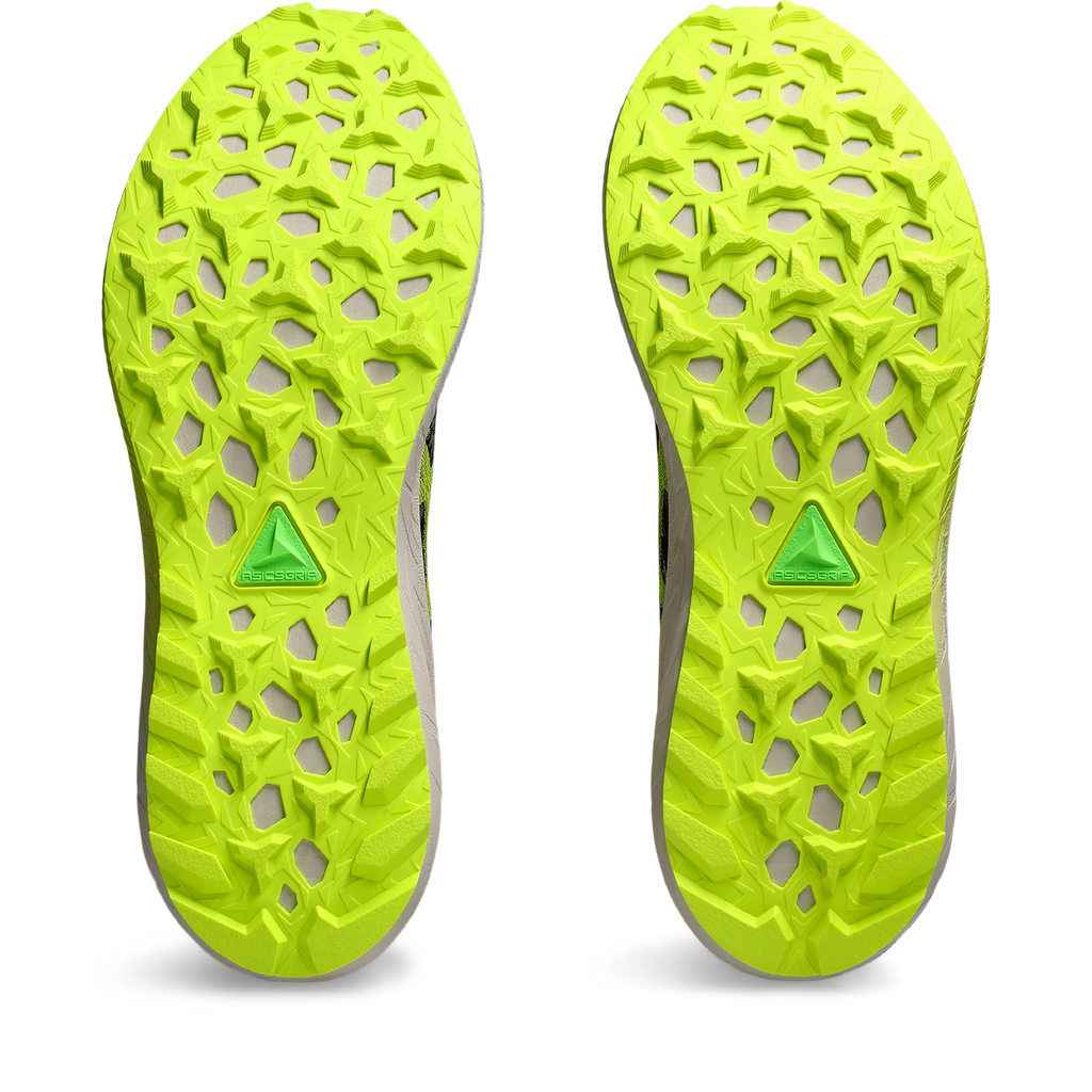 Asics Fuji Lite 5 — Black - Safety Yellow — Size D — Width 9.5 — Top View