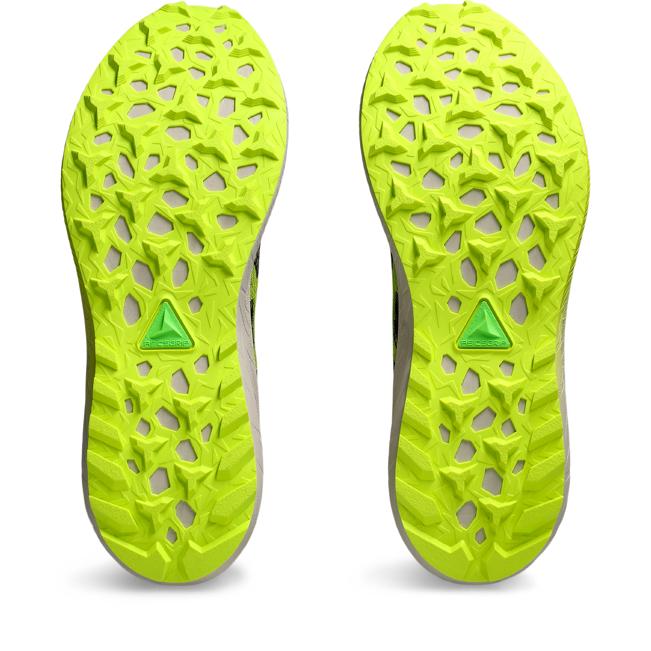 Asics Fuji Lite 5 — Black - Safety Yellow — Size D — Width 9.5 — Top View