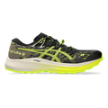 Asics Fuji Lite 5 — Black - Safety Yellow — Size D — Width 9.5 — Front View