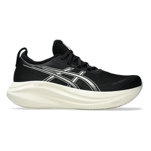Asics Gel Nimbus 27 Black - Lake Grey — Black - Lake Grey — Size B — Width 5 — Front View