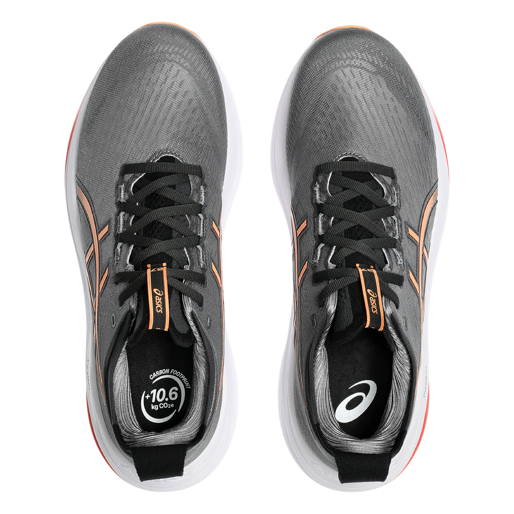 Asics Gel Nimbus 27 Carbon - Mojave — Carbon - Mojave — Size D — Width 6 — Back View