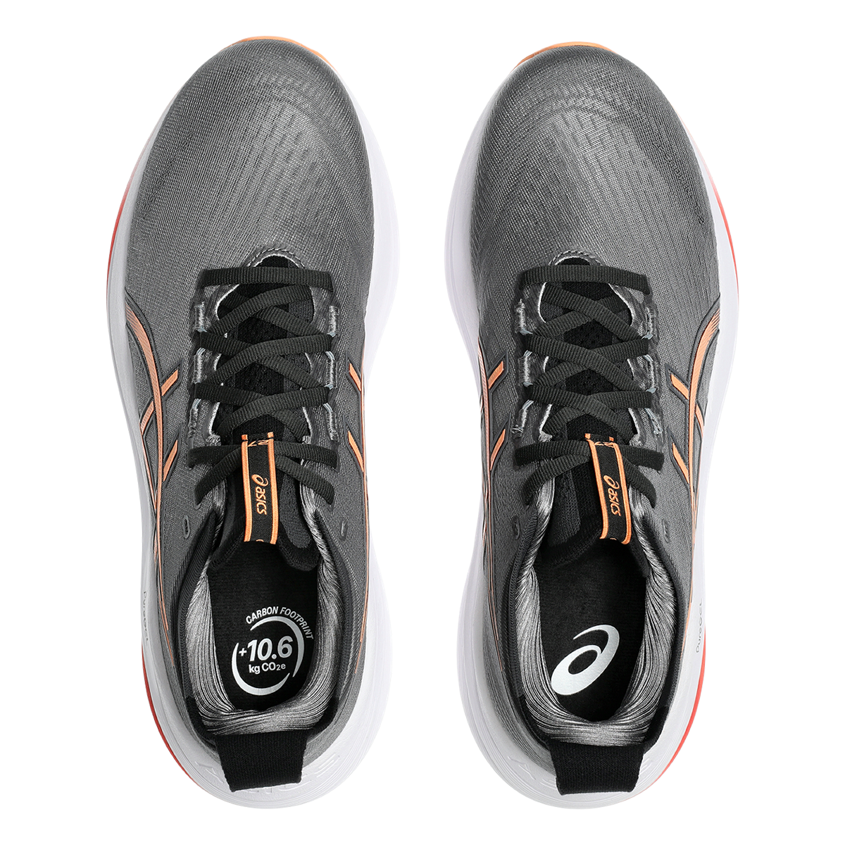 Asics Gel Nimbus 27 Carbon - Mojave — Carbon - Mojave — Size D — Width 6 — Back View