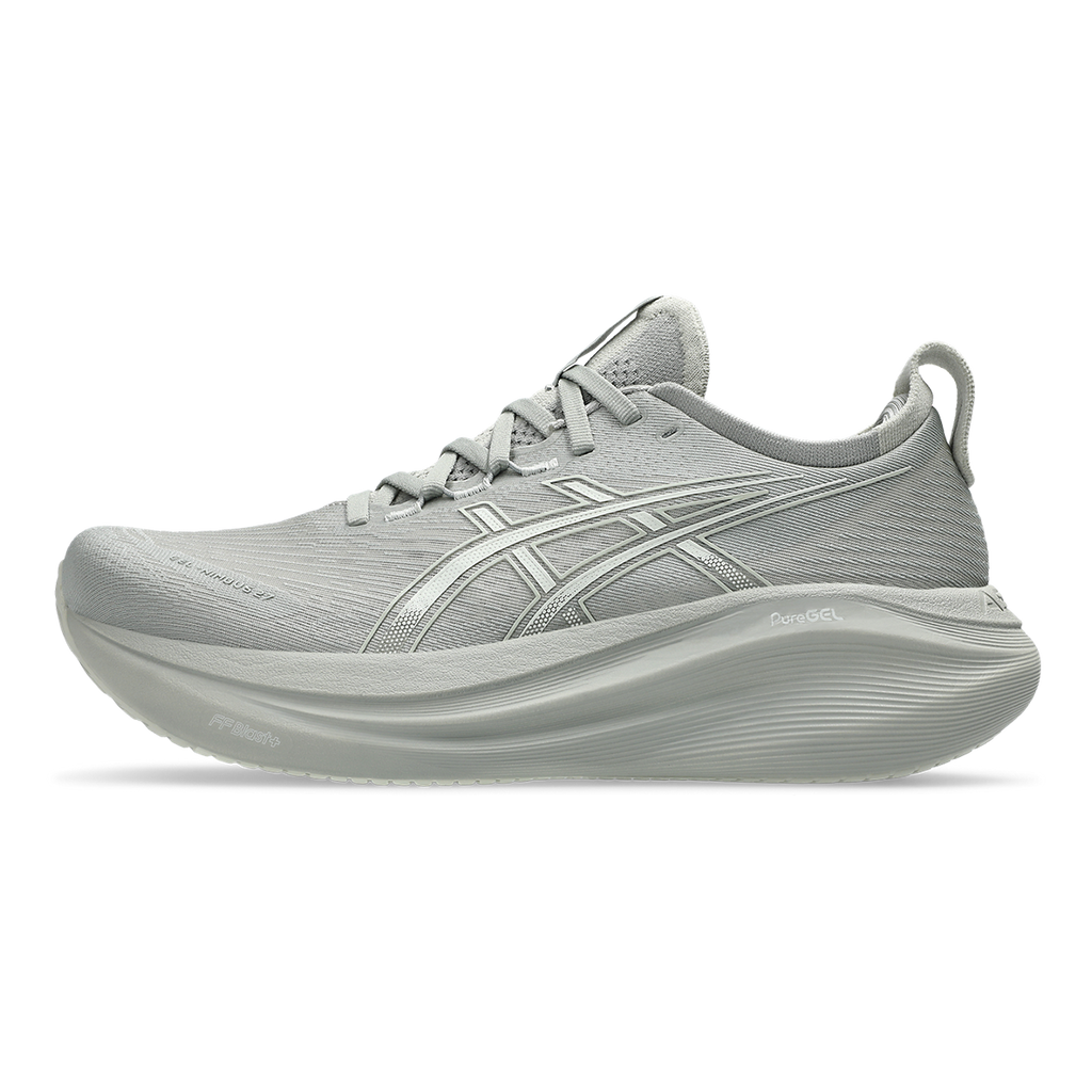 Asics Gel Nimbus 27 Seal Grey - Lake Grey — Seal Grey - Lake Grey — Size D — Width 6 — Side View