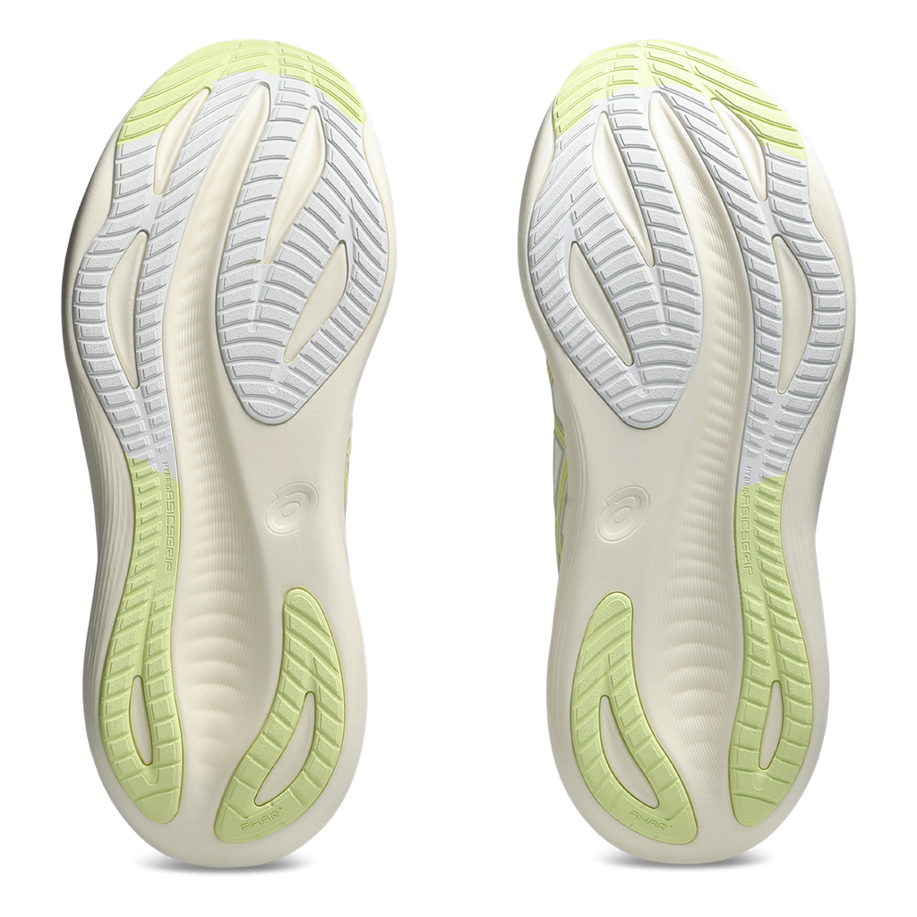 Asics Gel Nimbus 27 White - Huddle Yellow — White - Huddle Yellow — Size D — Width 6 — Top View