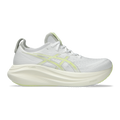 Asics Gel Nimbus 27 White - Huddle Yellow — White - Huddle Yellow — Size D — Width 6 — Front View