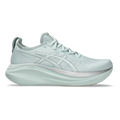 Asics Gel Nimbus 27 Pure Aqua - White — Pure Aqua - White — Size B — Width 5 — Front View