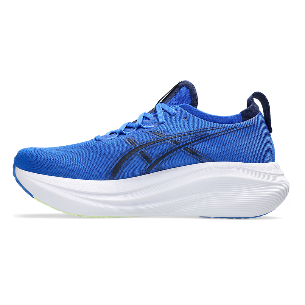 Asics Gel Nimbus 27 Illusion Blue - Indigo Blue — Illusion Blue - Indigo Blue — Size D — Width 6 — Side View