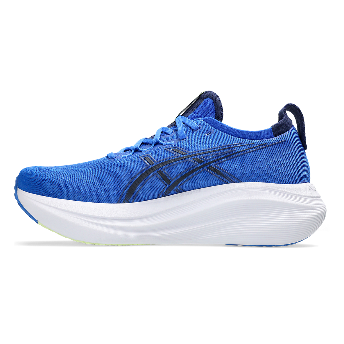 Asics Gel Nimbus 27 Illusion Blue - Indigo Blue — Illusion Blue - Indigo Blue — Size D — Width 6 — Side View